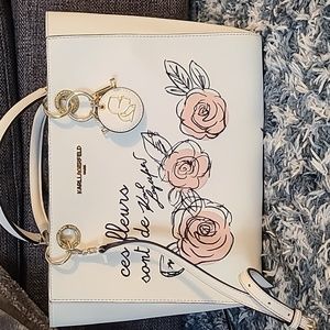 KARLLAGERFELD Tote with Flower details.